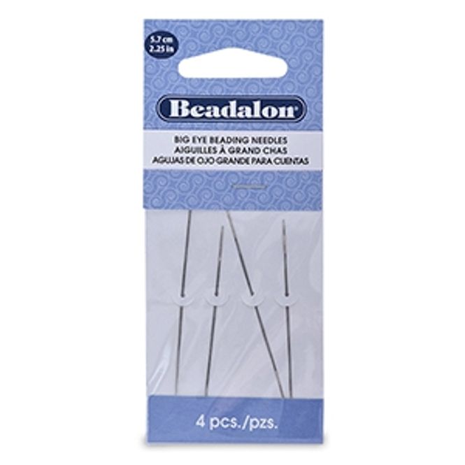 Hovedbilde 4 pk Beadalon Big Eye Perlenål - 5,7 cm