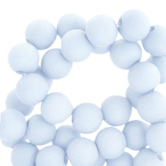 Hovedbilde Acryl perler 6mm Blissful Blue