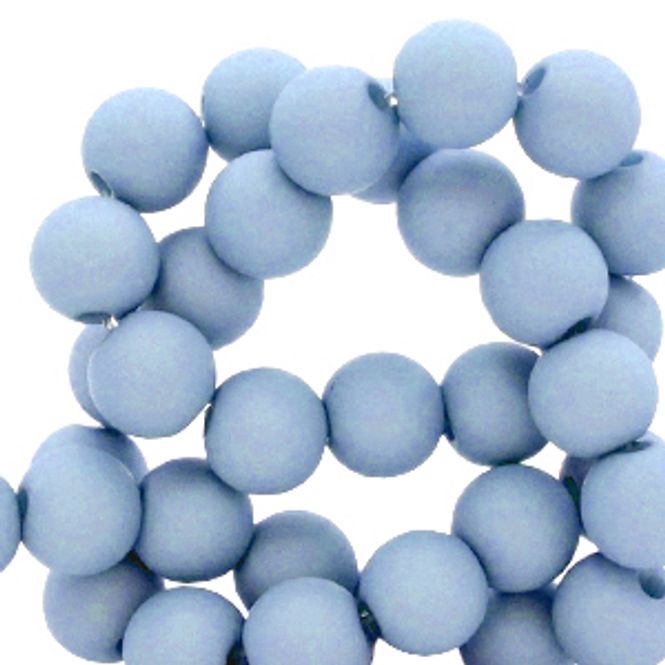 Hovedbilde Acryl perler 4mm Carolina Blue