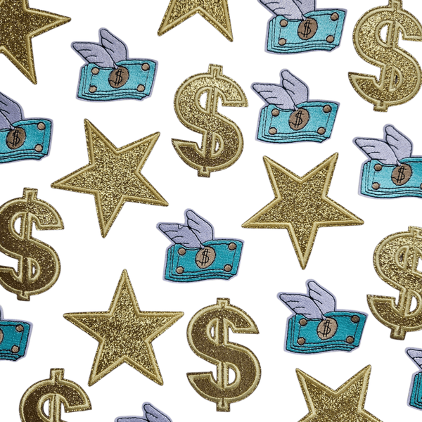 Glitter Dollar - Gull