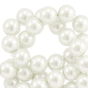 Hovedbilde Perler av glass 6 mm Off White