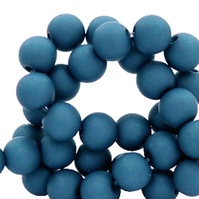 Hovedbilde Acryl perler 8 mm  Skydiver Blue