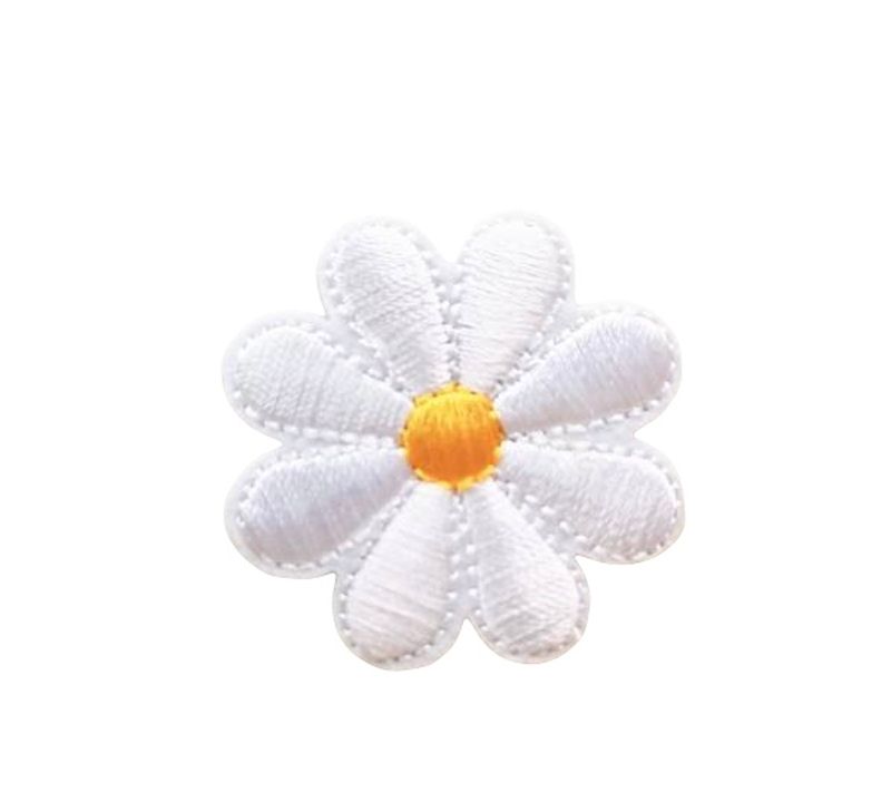 Blomster Patches - Hvit