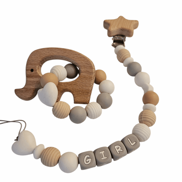 Silikonperle - Rund med Riller