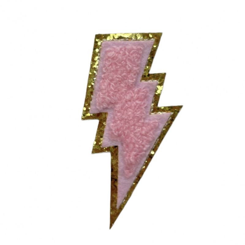 Chenille LYN med glitter gullkant