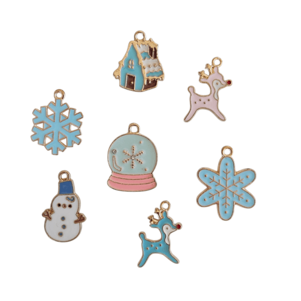 "Christmas Day" Charms Pastell Mix