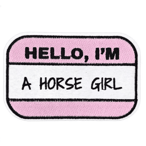 Hovedbilde "Hello, I'm a Horse Girl"   Tekst patch