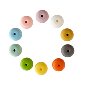 Hovedbilde Silikonperle - Rondelle 20 pk