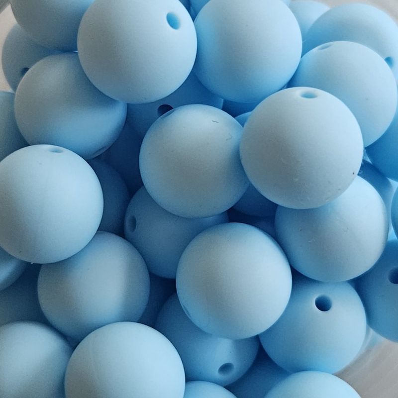 10 pk Silikonperle - Rund 3 Farger