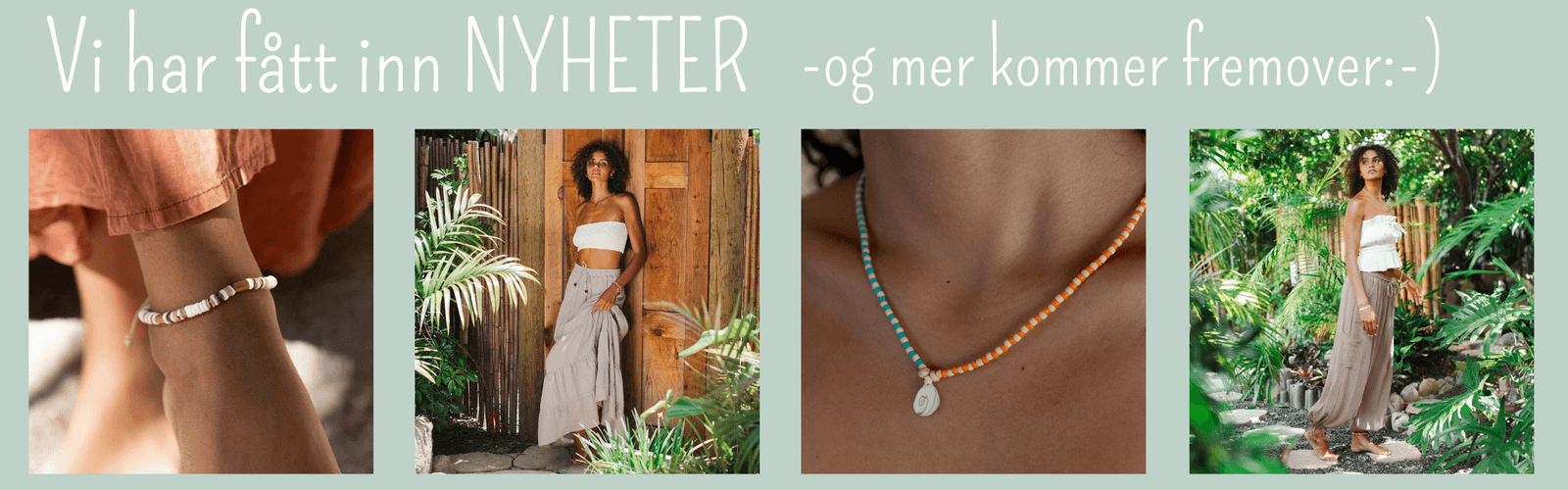 smykker ankellenker skjørt sommersmykke trendy sommer mote skjell smykke