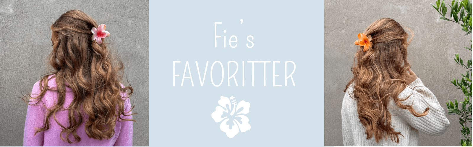 hårklyper blomsterklyper sommerfin hårstyling