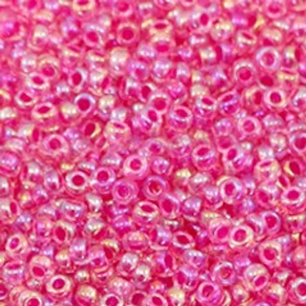 TOHO perler - Hot Pink Lined Crystal -8/0 mm