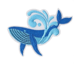 Hovedbilde "Bl&aring;hval" Patch i Surf serien